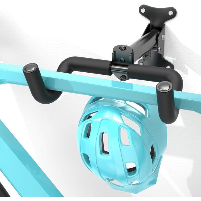 Porte Velo Mural Housolution Support Mural De Rangement De Vélos 48 Pour 6 Vélos 5 Casques,Crochet Mural De Fixation Robustes Pour Garage - Noir - Sport Range Velo