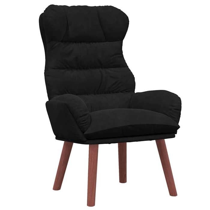 NEUF 2026 CHIC Chaise simple SWEETY Fauteuil de salon 1 PLACE Noir 69x74x93 cm Velours FF4837