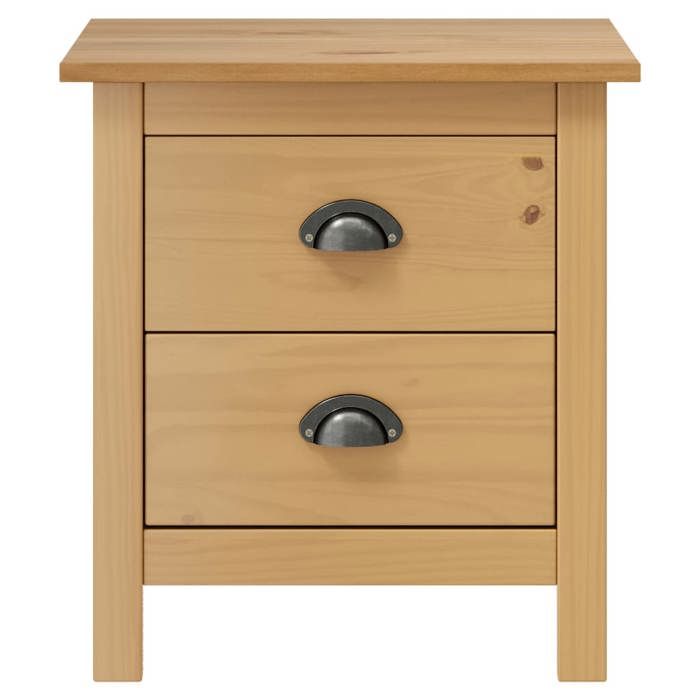 HOT SALE*Tables de chevet Hill (2 PCS) - SHELD - Lot de 2 armoires de chevet - 46x35x49 5cm Bois de pin solide M3986538