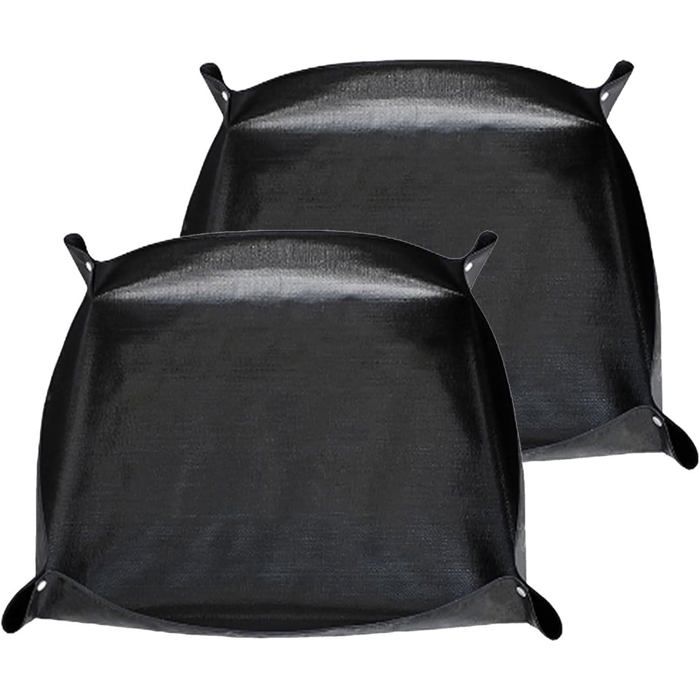 Tapis de jardin imperméable pour enclos à lapins - 2 pièces - 100 x 150 cm - Protection de sol lavable et doublure de cage - Noir