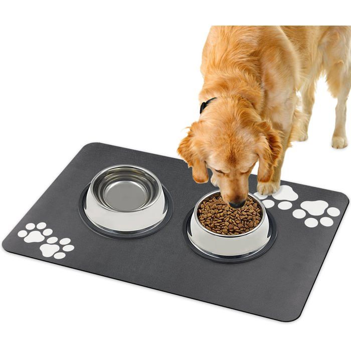 1 Tapis alimentation Diatomite caoutchouc naturel Antidérapant absorbant 60x40 cm Chien chat .