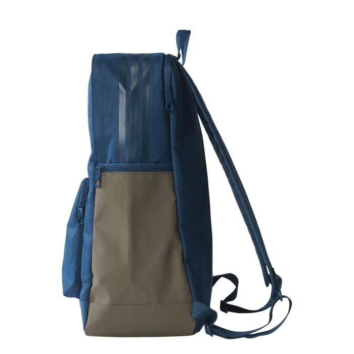 Sac A Dos Adidas 3 Bandes Bleu Nuit Bleu Nuit Vert Olive Tu Prix Pas Cher Cdiscount