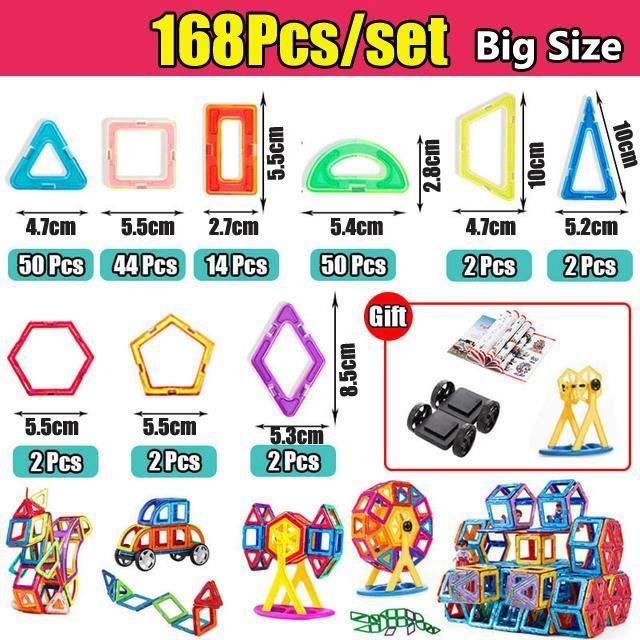 Blocs Magnétiques Uiczdry 150 Pièces - Jeu Construction Enfant 3+ Ans Cubes 2.5cm