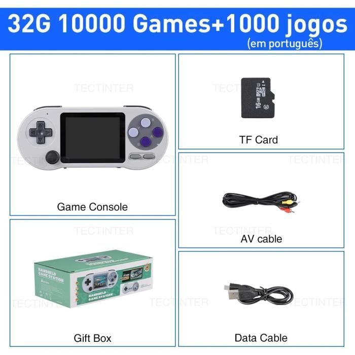 Console de jeu portable de 4,3 pouces, console de jeu rétro M17 128G