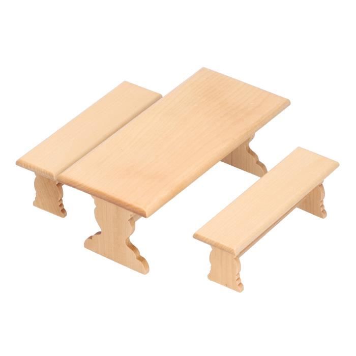 VGEBY chaise de table à manger miniature 1:16 Ensemble de chaises de table à manger pour maison