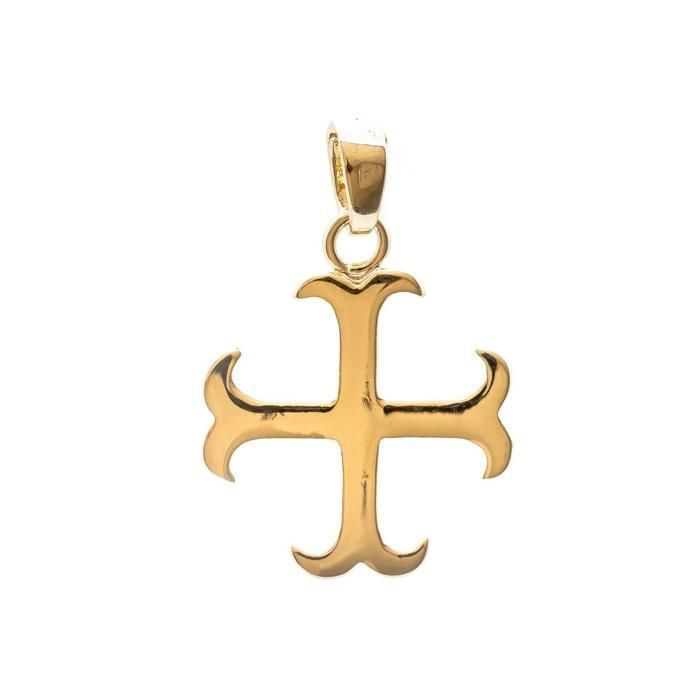 croix templière en véritable plaqué or - pendentif templier vendu seul croix templière en véritable plaqué or - pendentif templier vendu seul