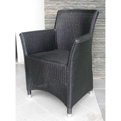 Fauteuil - Loom Noir - Sapporo - Essentiel - Jardin - Extérieur - 1 Place