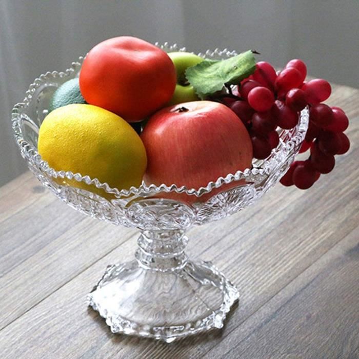 Corbeille À Fruits En Verre En Cristal European Creative Porte-fruits Home Living Room Eoco Bol À Fruits 