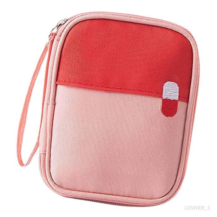 Sac Pharmacie Compact Sac De Premiers Secours Portable, Kit Médical De Voiture, Trousse De Premiers Secours Médicaux, Sac Fourre-tout Pour La Maison, Le Lieu De Travail, La Voiture, Les Voyages, Couleur Unie
