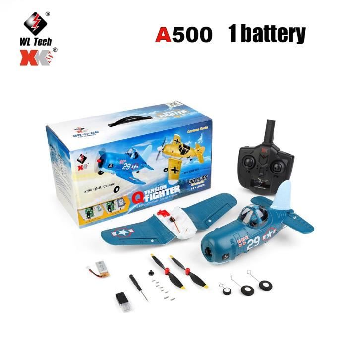 Avion Télécommandé A800 5 Canaux - Mode 3D/6G, 2 Batteries - Envergure 78 Cm, Léger EPO, Pour Adultes Et Ados