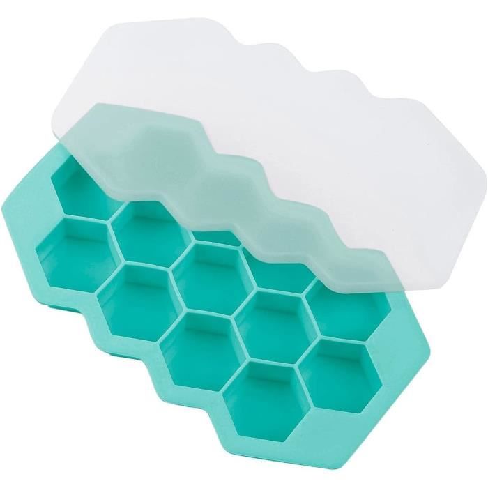 Plateau Congélateur Silicone 4 Compartiments Avec Couvercle - Moule Glaçons Et Soupe