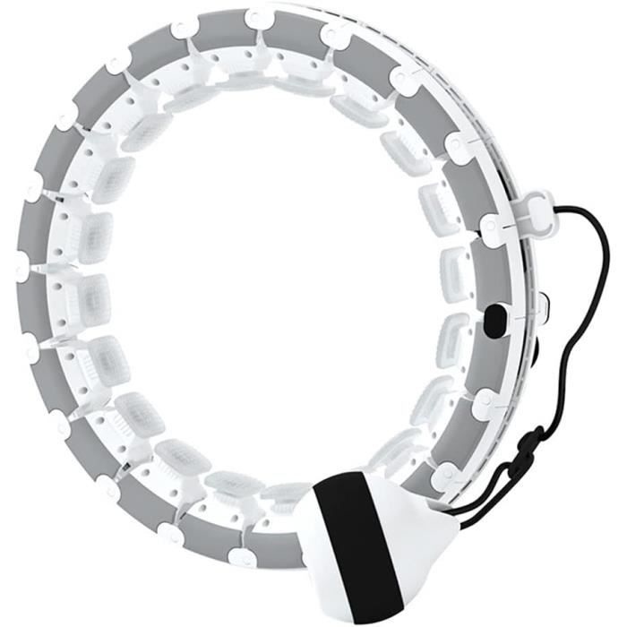 Hula Hoop Intelligent Lesté Et Réglable - 27 Nœuds Amovibles Fitness Gym