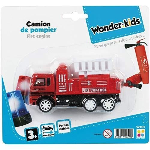 Jouet - WONDERKIDS - Camion de pompier - Multicolore - Intérieur - 11 cm