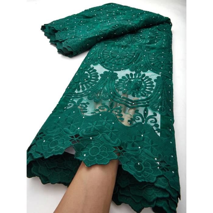 Tissu de dentelle de mode africaine pour la couture de robe de