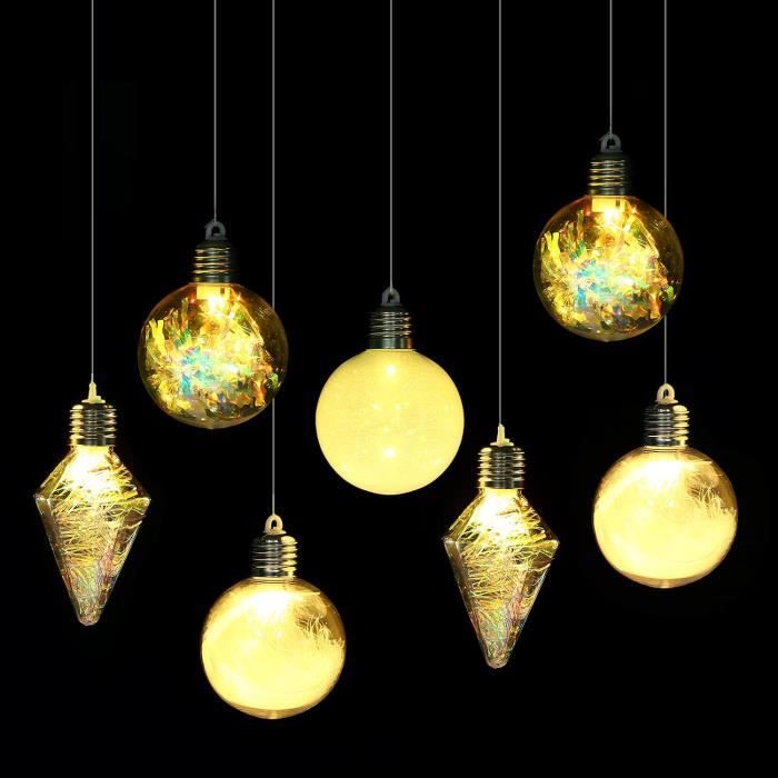 Boule à Neige Lumineuse De Noël - Rotative, à Piles, Avec Eau Et Paillettes, Décoration Festive