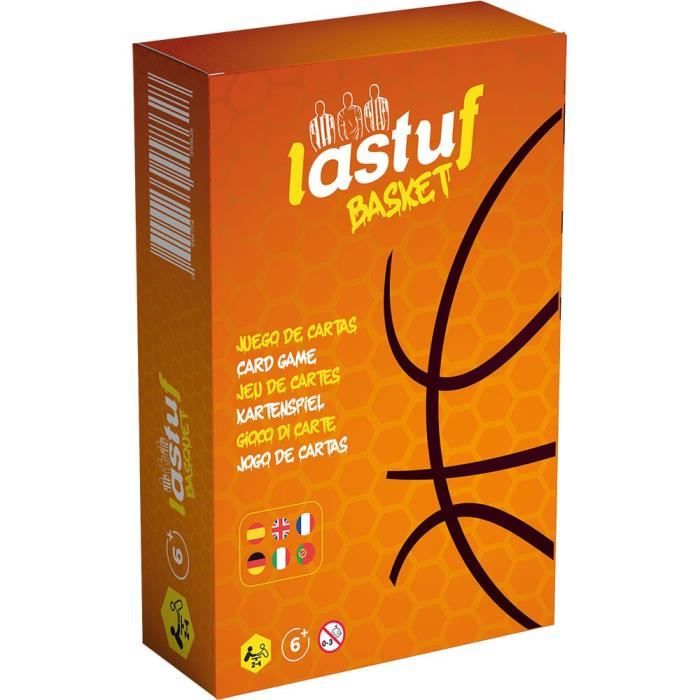 Lastuf Games Jeu de cartes Basket-Ball – 90 cartes portable 2–4 joueurs dès 6 ans