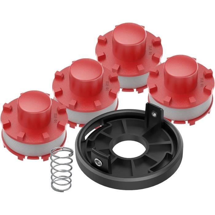 Bobines De Fil De Rechange Pour Débroussailleuse Einhell GE-CT 36/30 Li E - Nylon 2mm, 7.6m - Lot De 3, 5 Ou 8 - 3