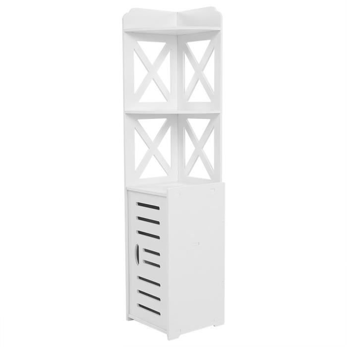 Armoire De Salle De Bain Meuble D Angle Panneau En Plastique