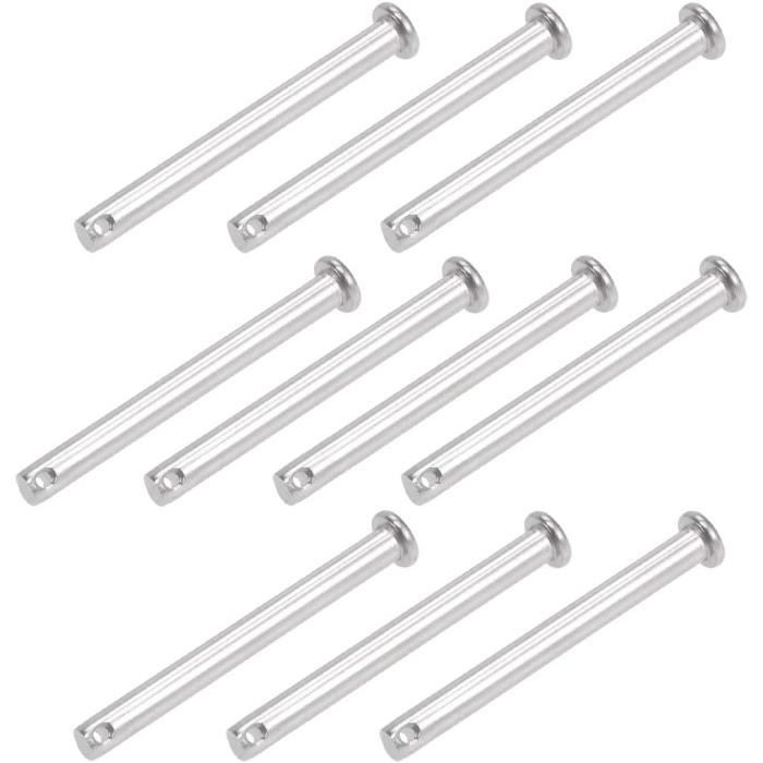 Sourcing Map Lot De 10 Tiges Acier Inox 304 Rondes 6 Mm X 150 Mm – Barre Solide Anti-Rouille Pour Bricolage, Modélisme & Artisanat
