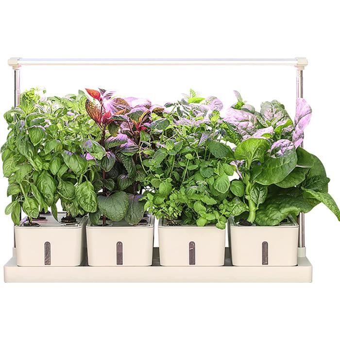 Mini Serre Led IDOO Systu00e8me De Culture Hydroponique - Jardin D'herbes Aromatiques D Hydroponic System Instructions