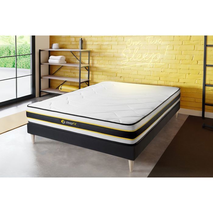 Matelas FLEXY ressorts ensachés et mémoire de forme 140x190