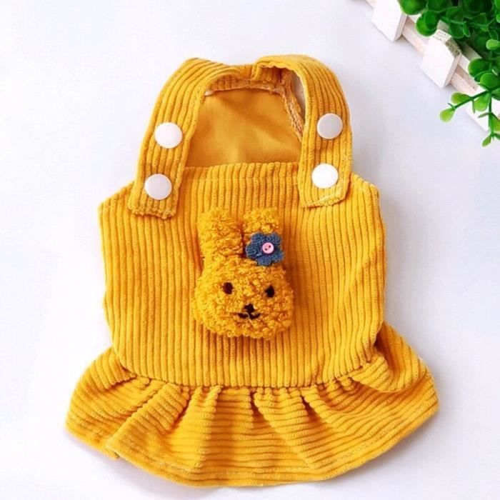 Pull Pour Chien à Manches - Taille M - Orange - Velours Doux - Pour Chiens Et Chats De Taille Moyenne - Vêtement Chaud Hiver