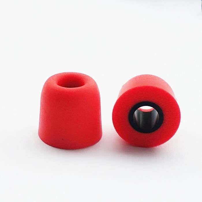 Embouts en mousse à mémoire de forme pour écouteurs intra-auriculaires,  5mm, T400, pour T2 T3 V30 V80 AS10 X6 P1 Red