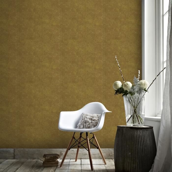 Avoir Images Papier Peint Intisse Lune Jaune 10m X 52cm Faux Uni Superfresco actualisé par