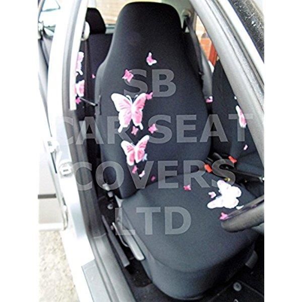 Voiture Dodge Charger Housse De Siege Rose Papillon F9114