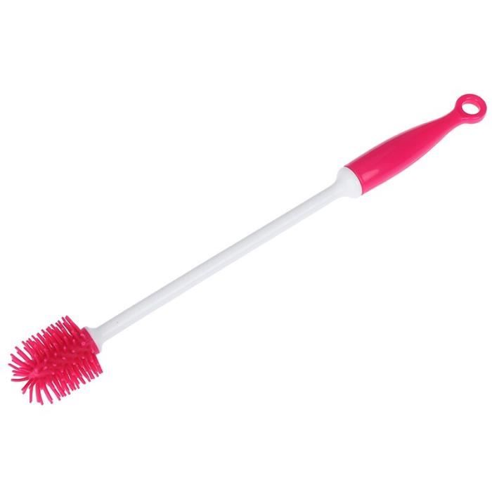 Brosse à Biberon Longue 40cm En Silicone - Pour Gourdes, Tasses, Thermos - Nettoyage Profond