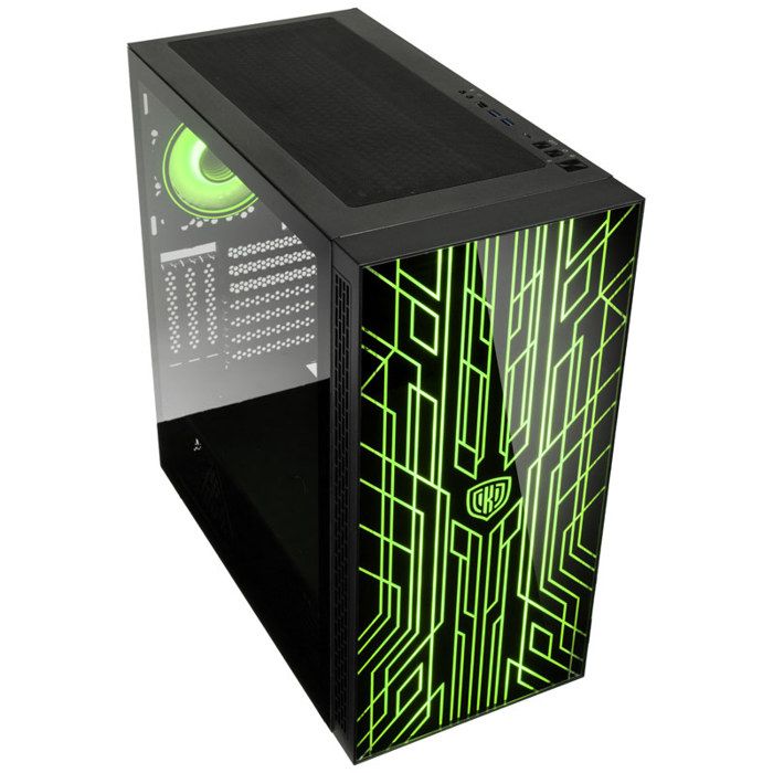 Boîtier gaming - Kolink - UNITY NEXUS - Noir - Tour midi - 2 ventilateurs PWM préinstallés