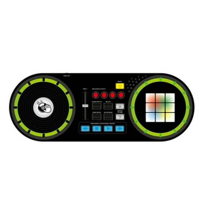 Interactive DJ musique jouet Mixage Platine Cadeau Fantaisie Tourne avec 6 sons 