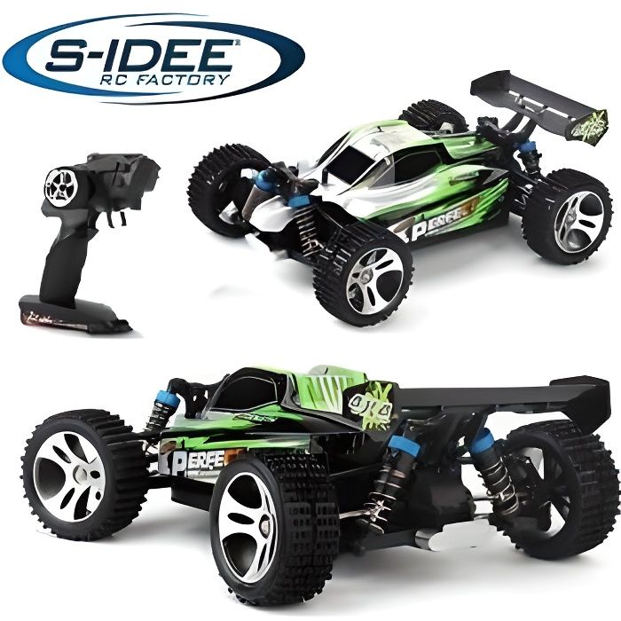 Wltoys A959 1 18 Echelle 2.4G Voiture telecommandee 4 roues motrices RTR Buggy La plus grande vitesse peut atteindre 70 km h Cdiscount Jeux Jouets