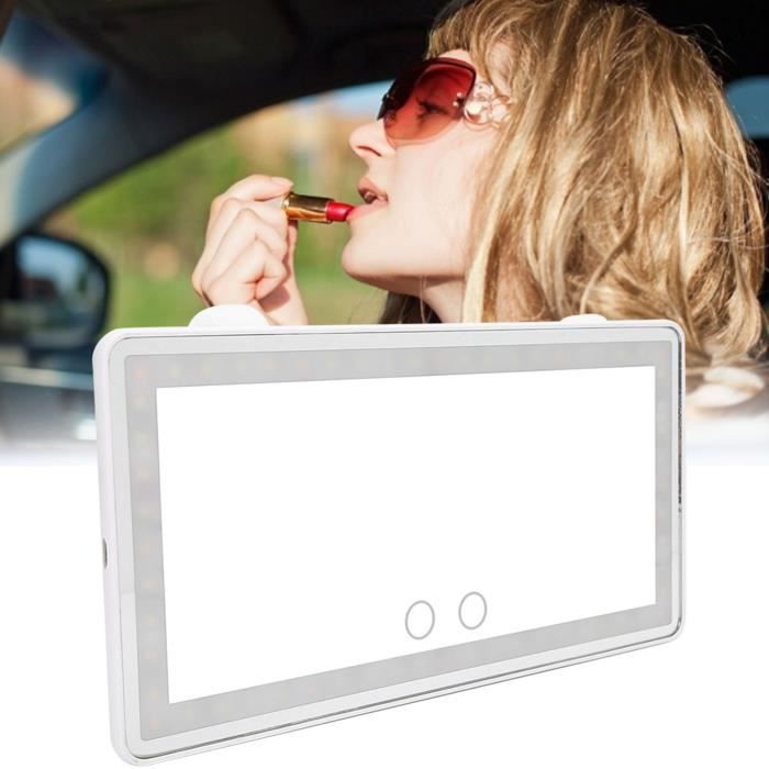 LAM-Miroir de Pare-Soleil de Voiture Automobile LED Miroir de Vanité de  Conduite Pare-Soleil Cosmétique - Cdiscount Maison