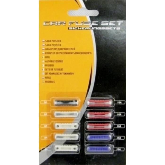 Kit De 120 Fusibles Automobiles - Assortiment 5 à 30A, Format Plat 19mm | Parfait Pour Dépannage Et Entretien
