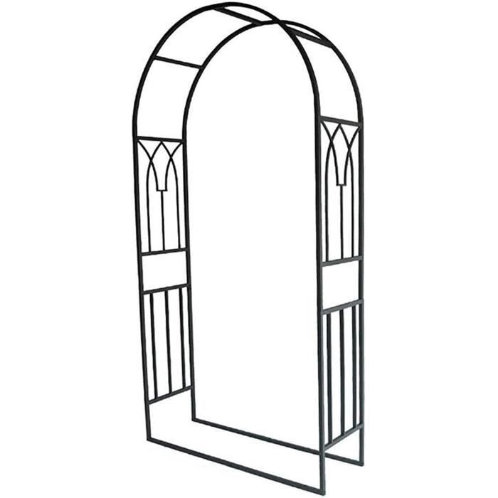 Tonnelle de Mariage DéCoration de FêTe Pelouse Jardin Pergola Quatre Couleurs Arcade Roses Vignes Plantes Escalade Exterieur Arche en MéTal PLUY Arche Jardin