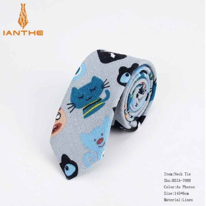 Cravate Imprimé Animalier Par Café Coton - 100% Soie, Occasion élégante
