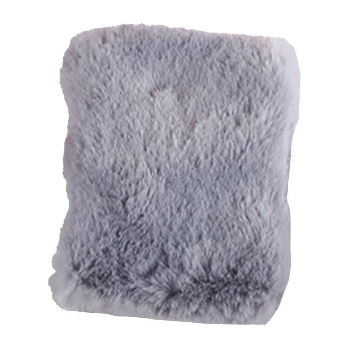 KBNIAN Manchon Chauffe Main Manchon en Fausse Fourrure pour Réchauffer Les Mains 35 * 18CM Manchon Épais Chaud Doublure en Cachemire Artificiel pour Femme Fille en Hiver (Noir