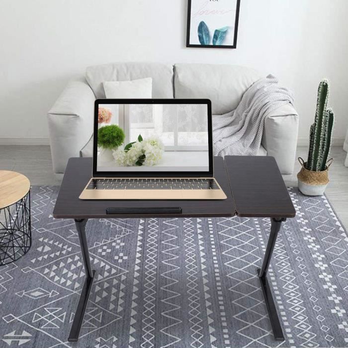 OZHOMY Bureau d'ordinateur portable inclinable et réglable en hauteur