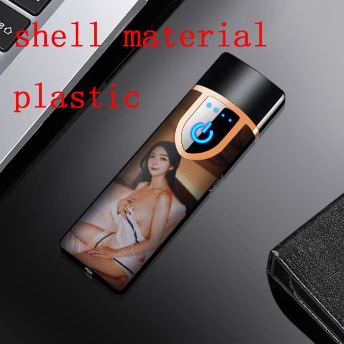 Briquet Plasma Rechargeable USB - Sans Flamme, Coupe-Vent - Cadeau Homme, Papa, Fête - Allumage Électronique Futuriste