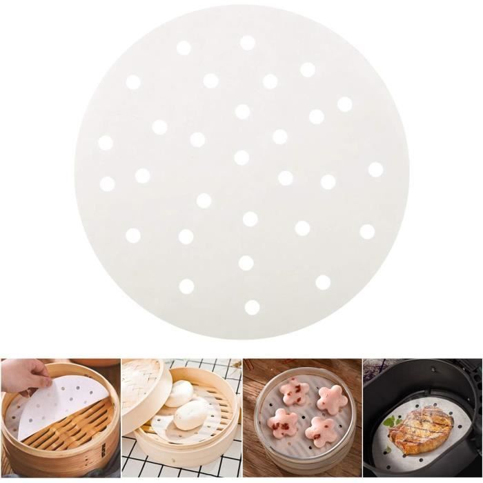 Cabilock 10pièces Cuisson Coton Réutilisable Pour Steamer Tapis Antiadhésif Rond Pour Cuisson De Buns Et Dumplings