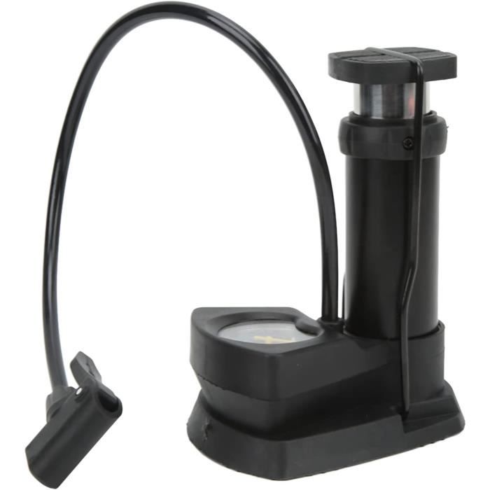 Pompe à vélo, Pompe à Pied à Double Cylindre Pompe de gonflage de Pompe à air Portable avec