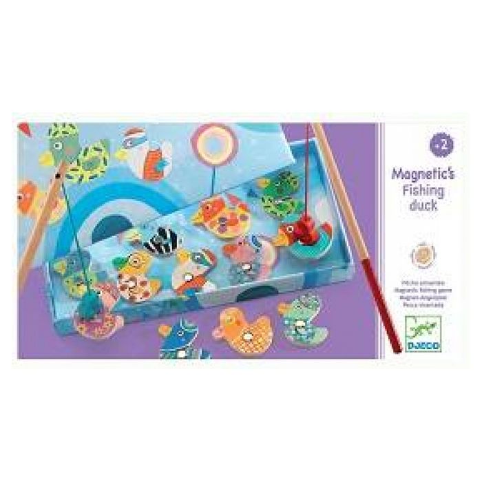 Jeu De Pêche Magnétique Eichhorn - 16 Poissons En Bois FSC - À Partir De 2 Ans