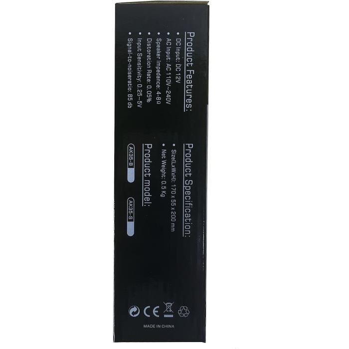 Amplificateur Audio Fosi Audio T10 - WiFi Bluetooth 5.0 - 200W Stéréo - Pour Enceintes Passives