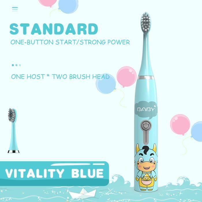 Brosse à Dents électrique Sonique Pour Enfant - Motif Dinosaure, 360 Degrés, Rechargeable USB, Neuve Sous Boîte