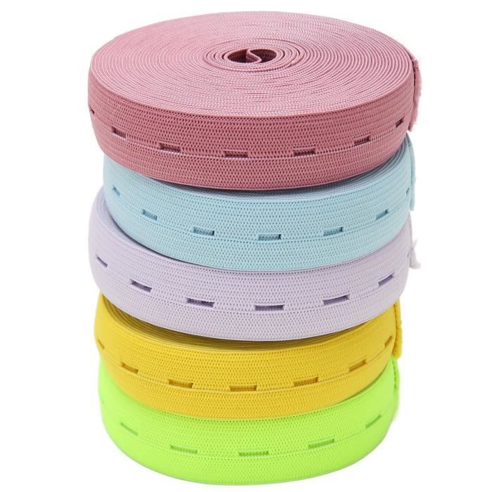 Bande élastique Plate Double Face Sergé 1,5" - Longueur 2 Yards (environ 1,83m), Couleur Bleu Lac, Marque Uxcell, Neuf Pour Couture.