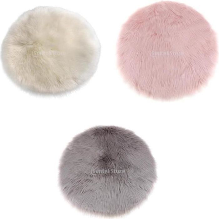 Tapis Peau De Mouton Rose Celestial Leather – Moderne, Doux, Anti-dérapant (neuf)