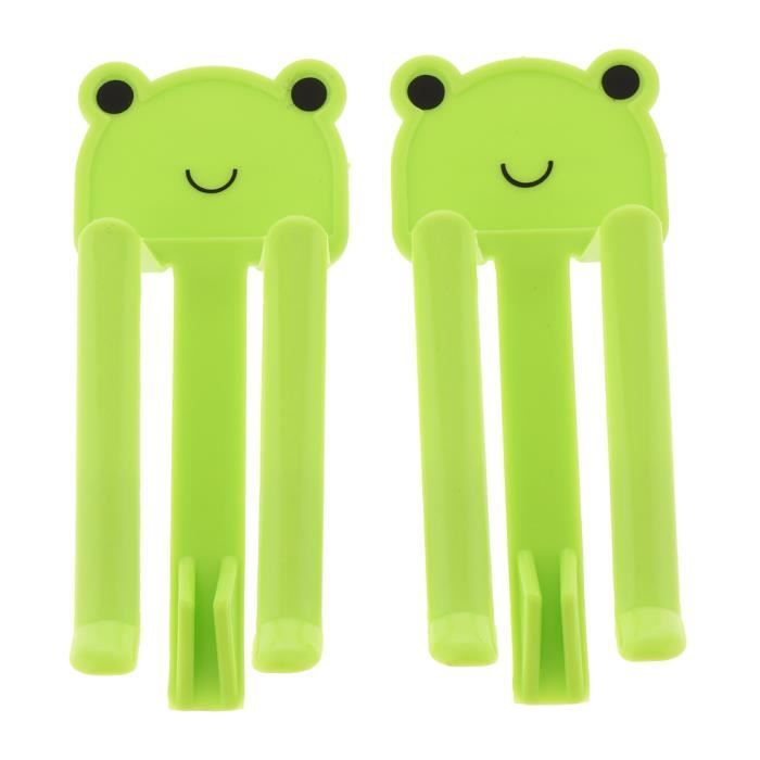 Clips Pour Sac Poubelle - Support En ABS - Fixation Par Adhésif - Pour Poubelles Jusqu'à 240 Litres - Couleurs Au Choix