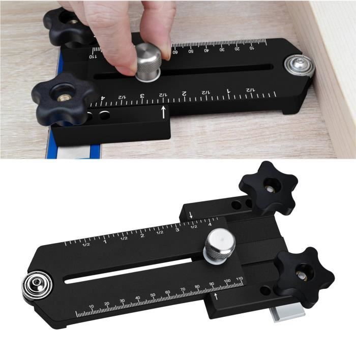 Gabarit Guide Affûtage Burins Rabots - Angle Fixe Réglable Alliage Aluminium Pour Outils Bois