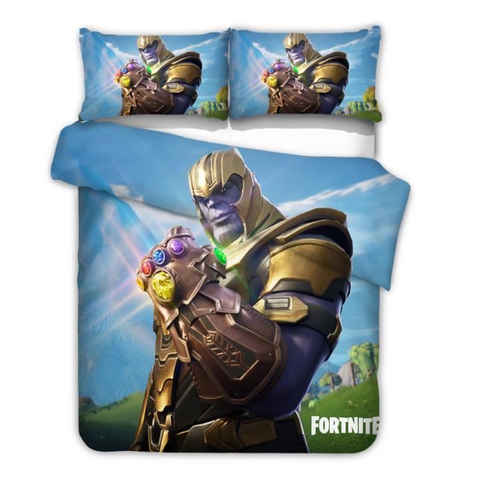 Fortnite Parure Housse De Couette 200 X 200 Cm 2 Taie D Oreiller